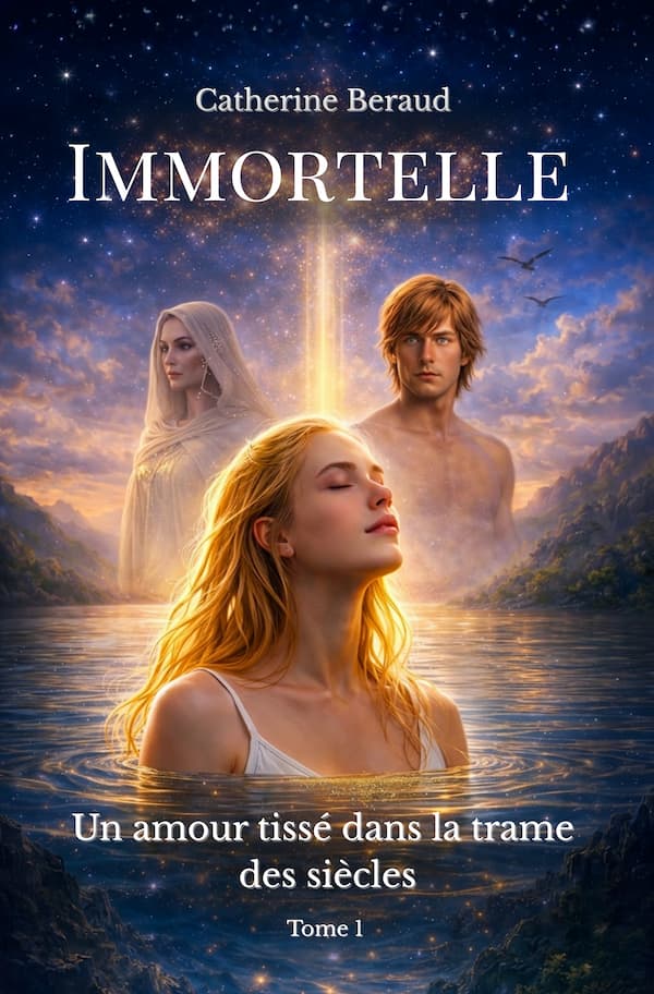 Couverture du roman Immortelle, tome 1 Mémoire d'autres vies, de Catherine Beraud