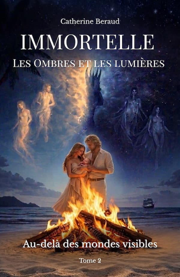 Couverture du roman Les Ombres et les Lumières, Immortelle tome 2, de Catherine Beraud