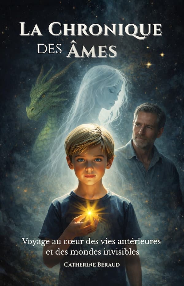 Couverture du roman de fantasy initiatique La Chronique des Âmes, de Catherine Beraud